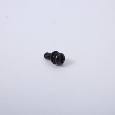 Vertiefte Schwarz-Rundkopf-flache Querfederscheibe M2M3M4M6 Pan Head Screwss GB9074.8