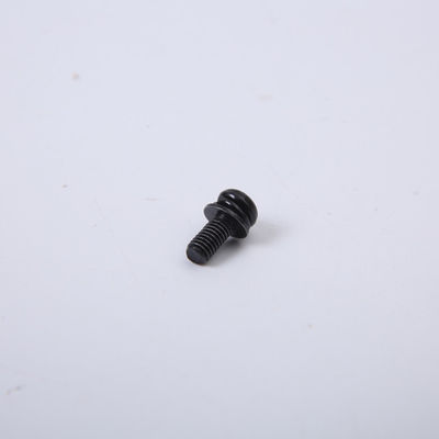Vertiefte Schwarz-Rundkopf-flache Querfederscheibe M2M3M4M6 Pan Head Screwss GB9074.8