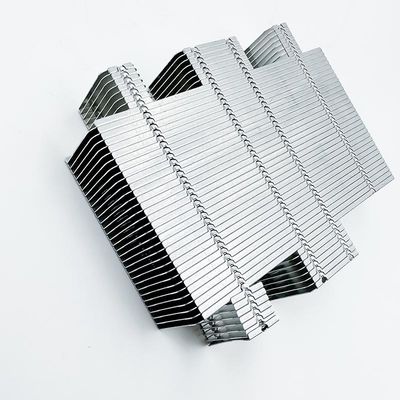 Kundengebundene Bearbeitungsteile CNC verkupfern Aluminiumheizkörper-Flossen für CPU
