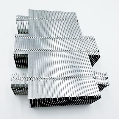 Kundengebundene Bearbeitungsteile CNC verkupfern Aluminiumheizkörper-Flossen für CPU