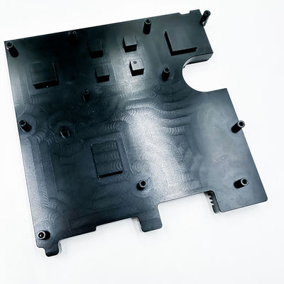 TEIL-schwarzer anodisierter Kühlkörper-Aluminiumheizkörper Automobil CNC Bearbeitungs
