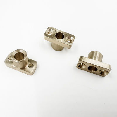 Fertigte Messing-Komponenten-kupferne Nuss-Kupfer-Spalte CNC Präzision maschinell bearbeitete besonders an