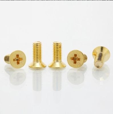 Edelstahl-Senkschrauben M3 M4 bügeln Galvanisierungsgoldkreuz-Senkschraube