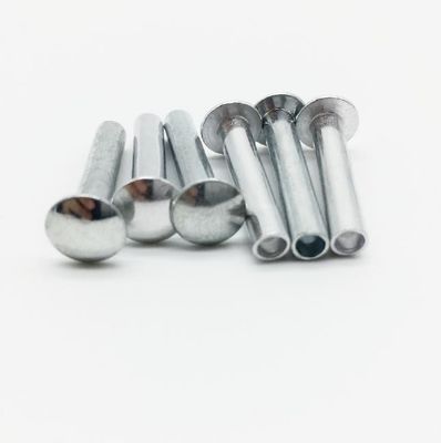 Halb Höhlen-ovales Haupteisen-Niet-Metallsimplex-industrielle weiße galvanisierte Niete