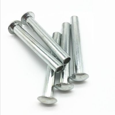 Halb Höhlen-ovales Haupteisen-Niet-Metallsimplex-industrielle weiße galvanisierte Niete