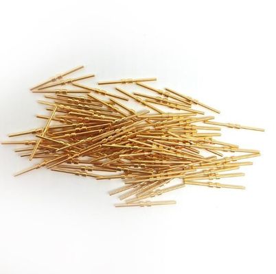 Messinggold überzog festes Nadel-Gold überzog Pin-/Frühlings-Muffe Test-Sonde Pogo