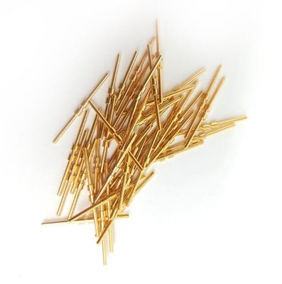Messinggold überzog festes Nadel-Gold überzog Pin-/Frühlings-Muffe Test-Sonde Pogo