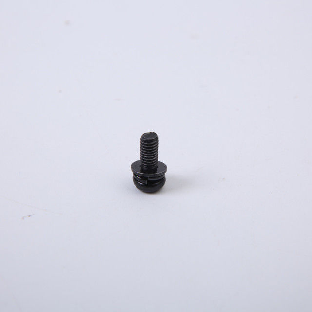 Vertiefte Schwarz-Rundkopf-flache Querfederscheibe M2M3M4M6 Pan Head Screwss GB9074.8