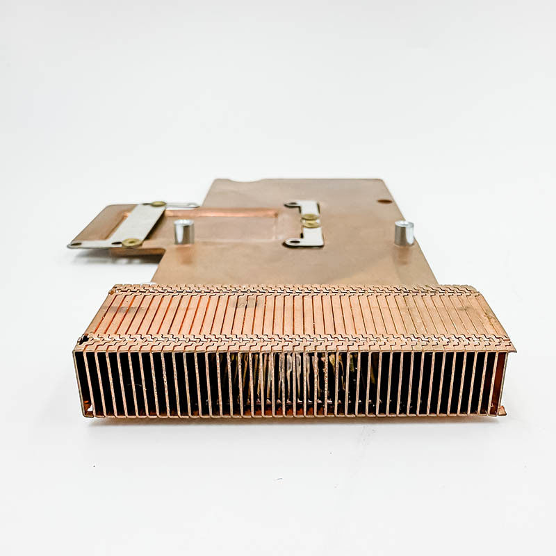 reiner kupferner Kühlkörper, Zahnheizkörper mit hoher Dichte, elektronische Bauelemente, Schaufelzahnkühlkörper, dickes Kupferblech